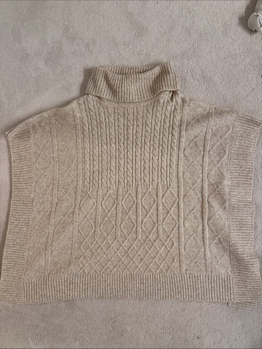 Women’s Loft Turtle Neck Pancho Sweater Size M/L